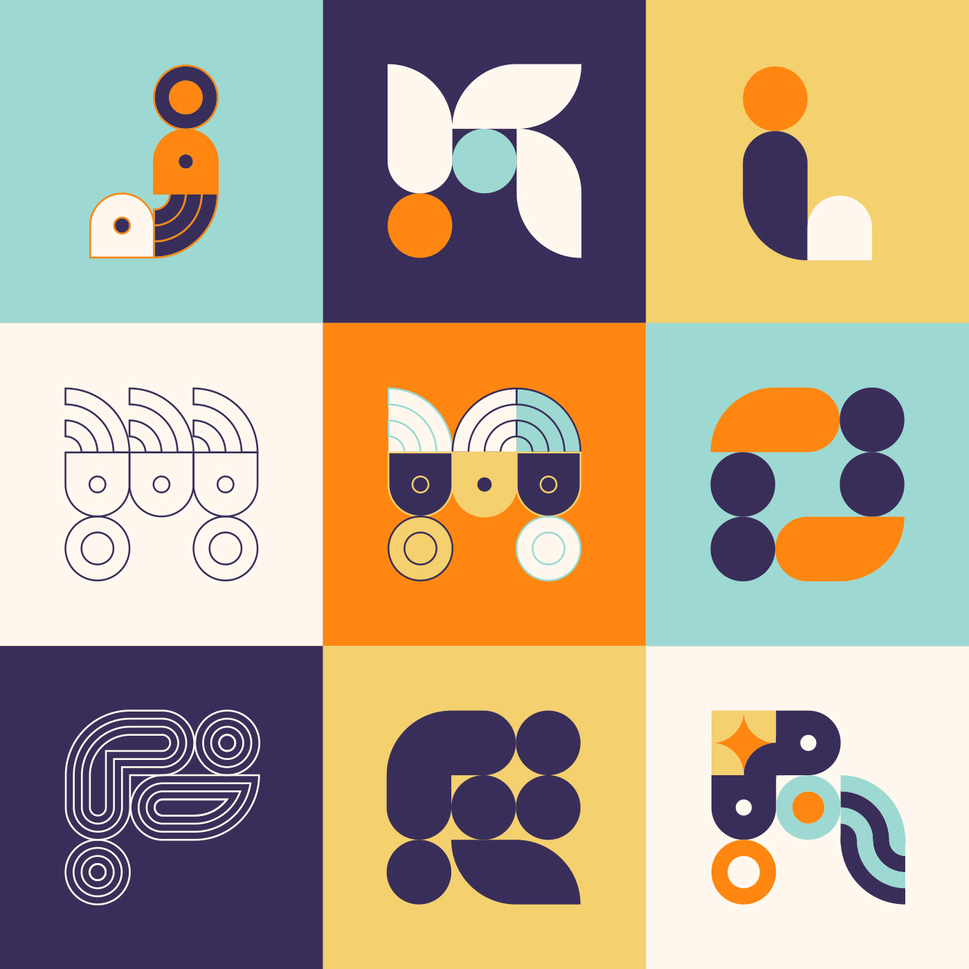 Amuki generative geometric modulartype p5js patternfont sudtipos tinkuy typography  
