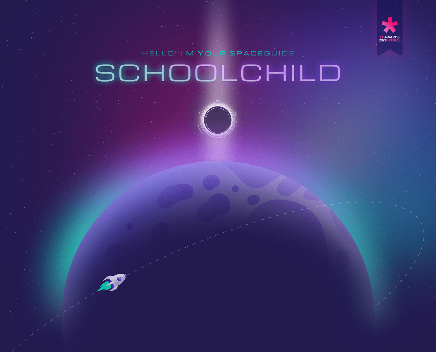 astronaut children cosmic EDA Education galaxy ILLUSTRATION  mobile UI ux