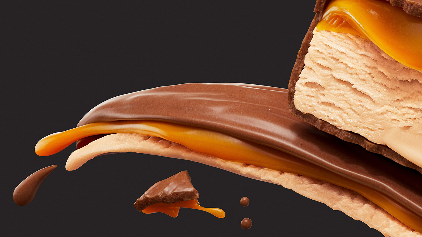 caramel CGI cgi confectionary cgi food CGI liquid chocolate electric art ice cream Liquid swirl