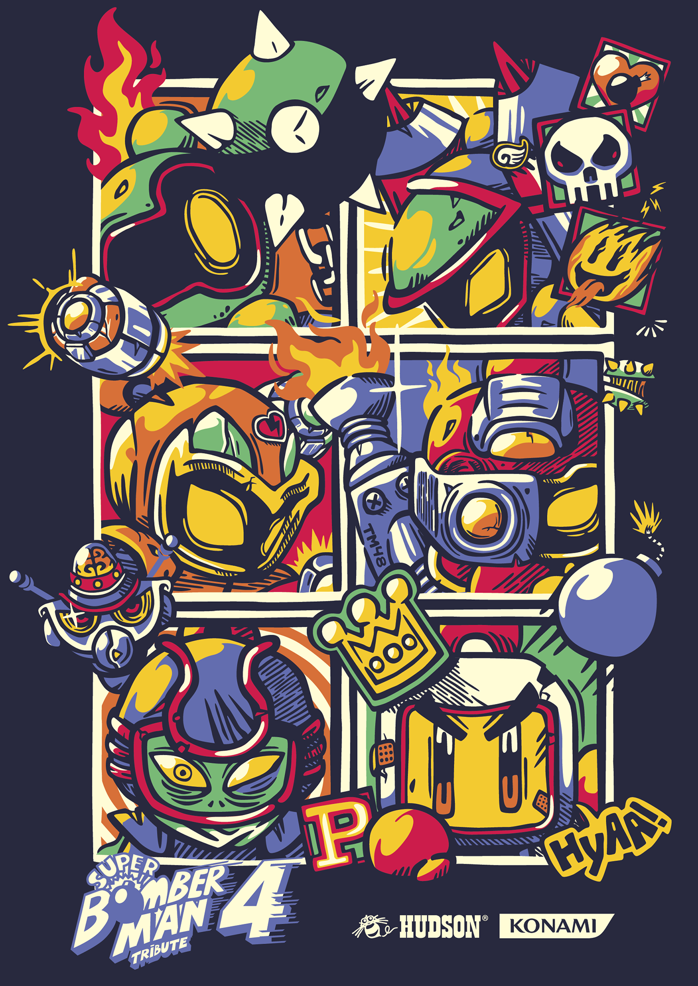 Bomberman snes Nintendo game geek nerd Hudson Soft konami bomber Retro