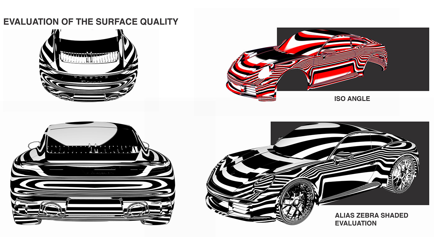 Alias Automotive design carrera digital render Digital Sulpting industrial design  Porsche portfolio visualization VRED Real-time renders Transportation Design
