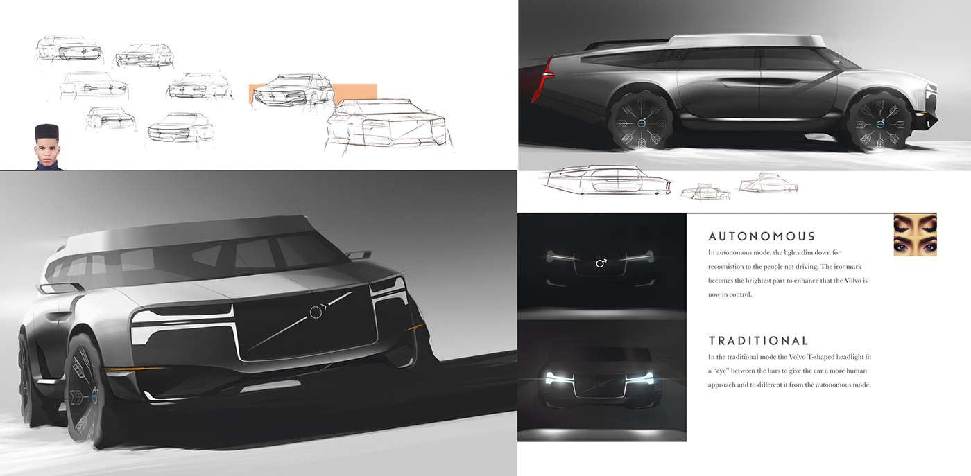 Adobe Portfolio Volvo design automotive   sketch concept