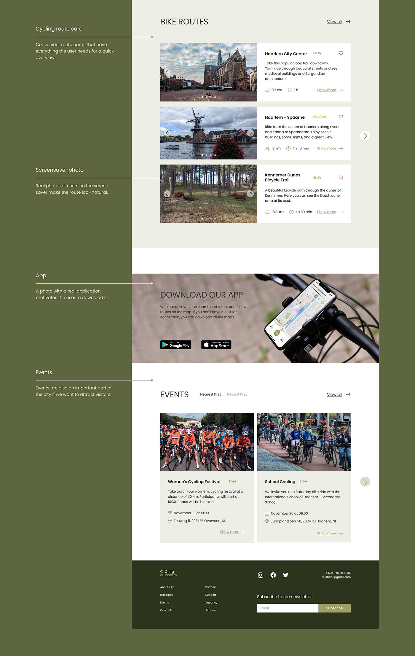 Bike Figma mobile Travel UI ux Web Design 