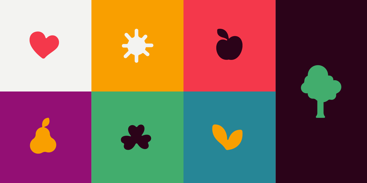 Health branding  brand identity Logotype Logo Design logo symbol healthy food gradient