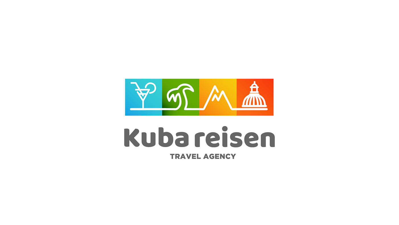 brand identity Travel cuba graphic design 