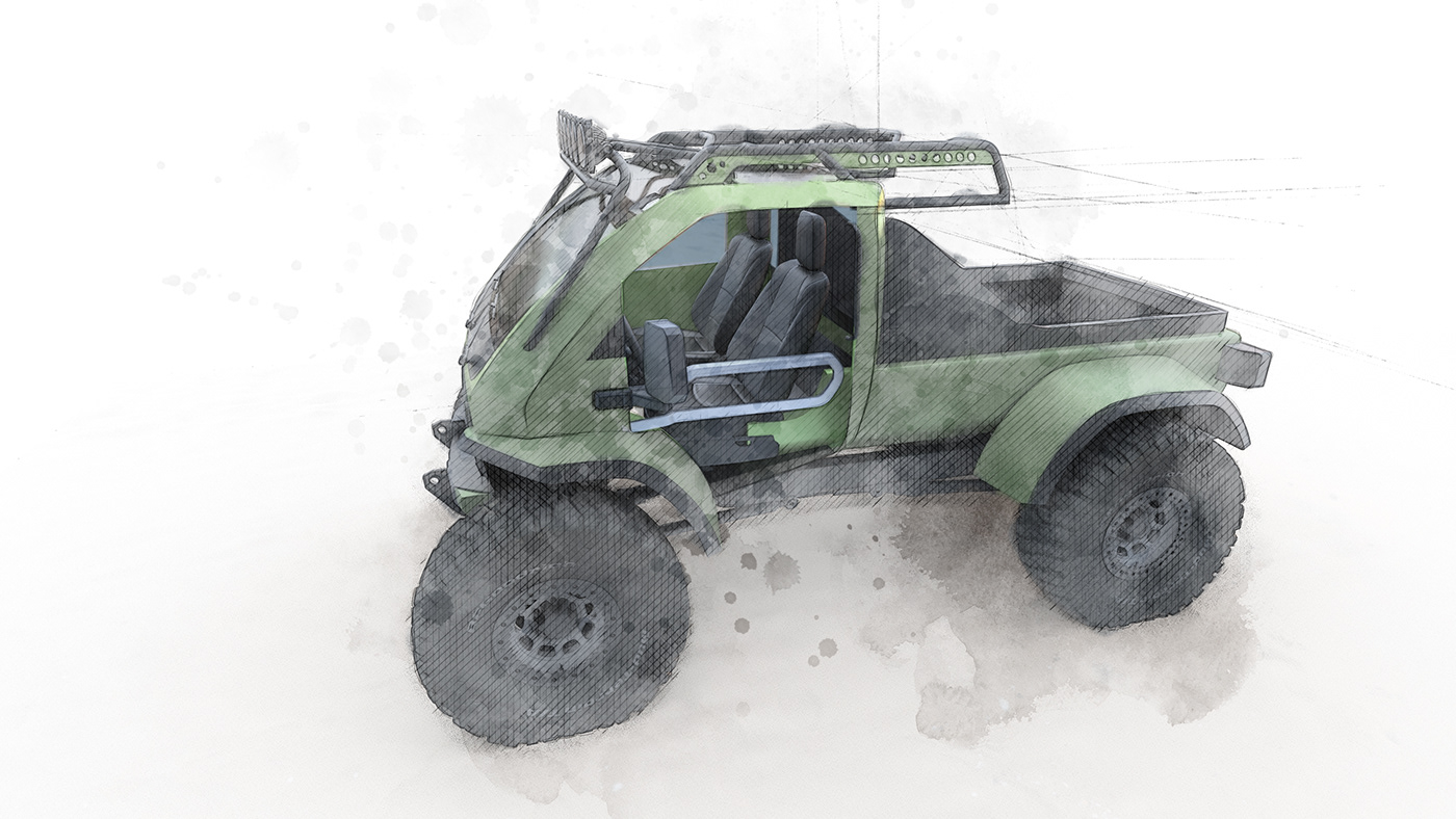 battle sketch jeep mo aoun concept mopar Sema