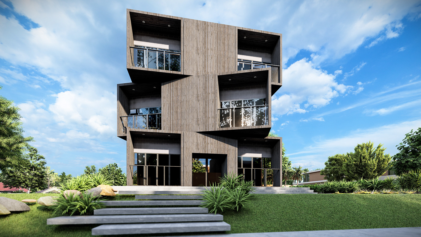 3D 3ds max architecture design exterior lumion Render visualization
