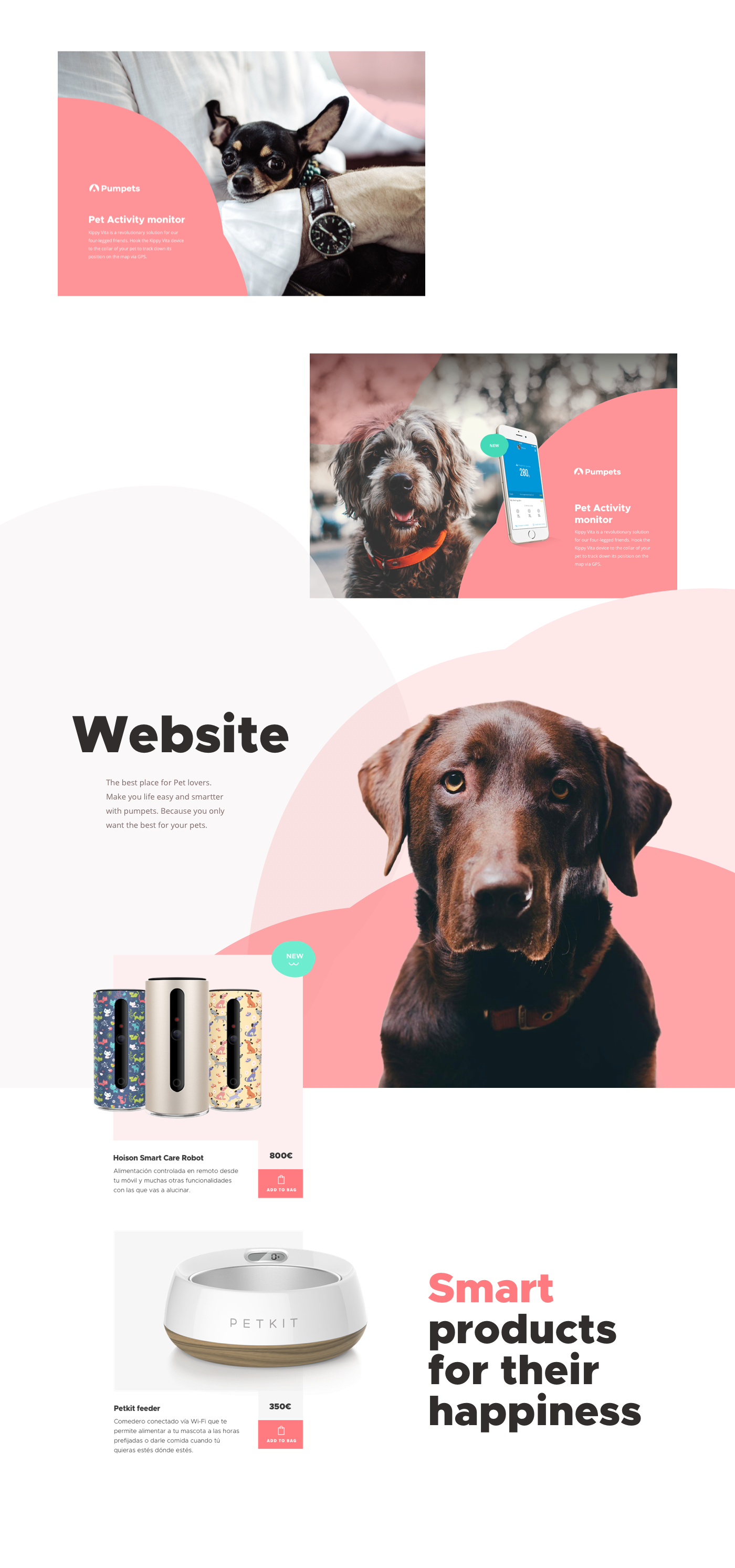brand branding  identity Logotype Website pets Interface Brand Design UI ux