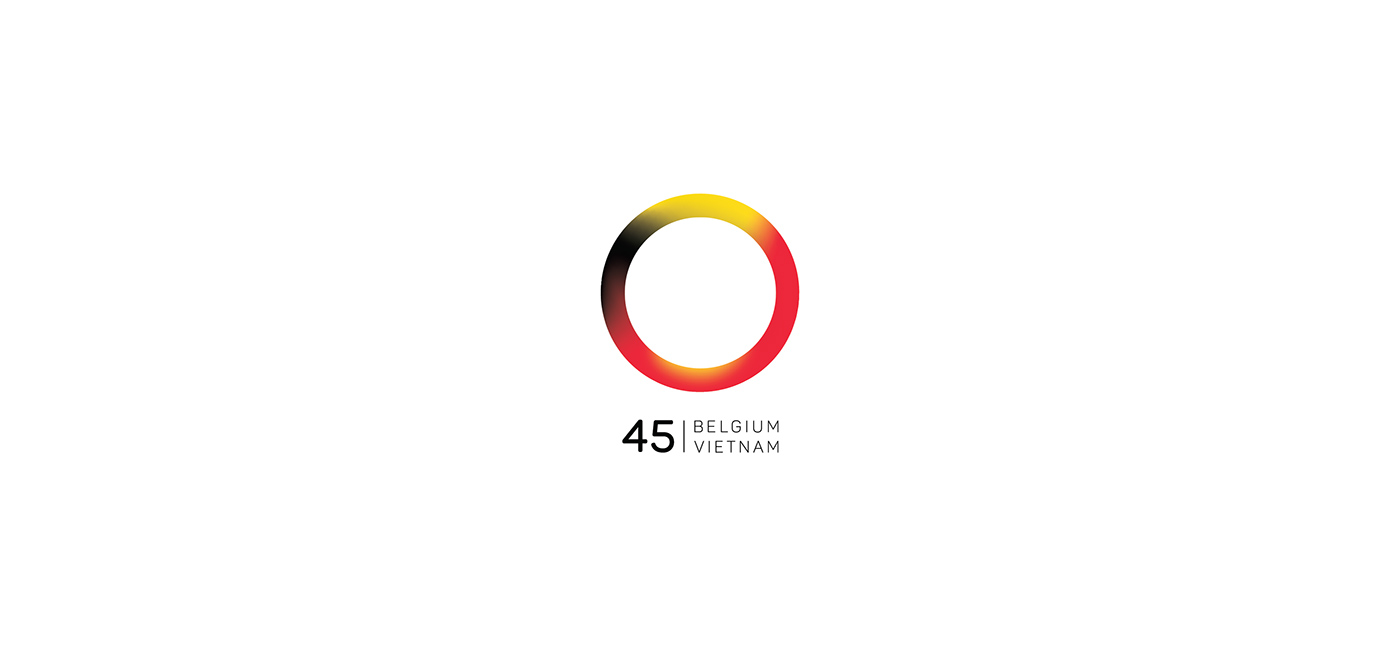 vietnam belgium vietnamese diplomat relation 45th circle Trusting anniversary logo