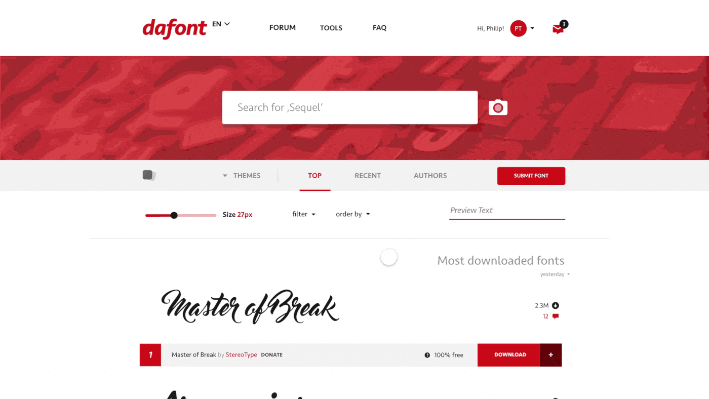 dafont redesign rebranding fonts free typography   concept font fontpik