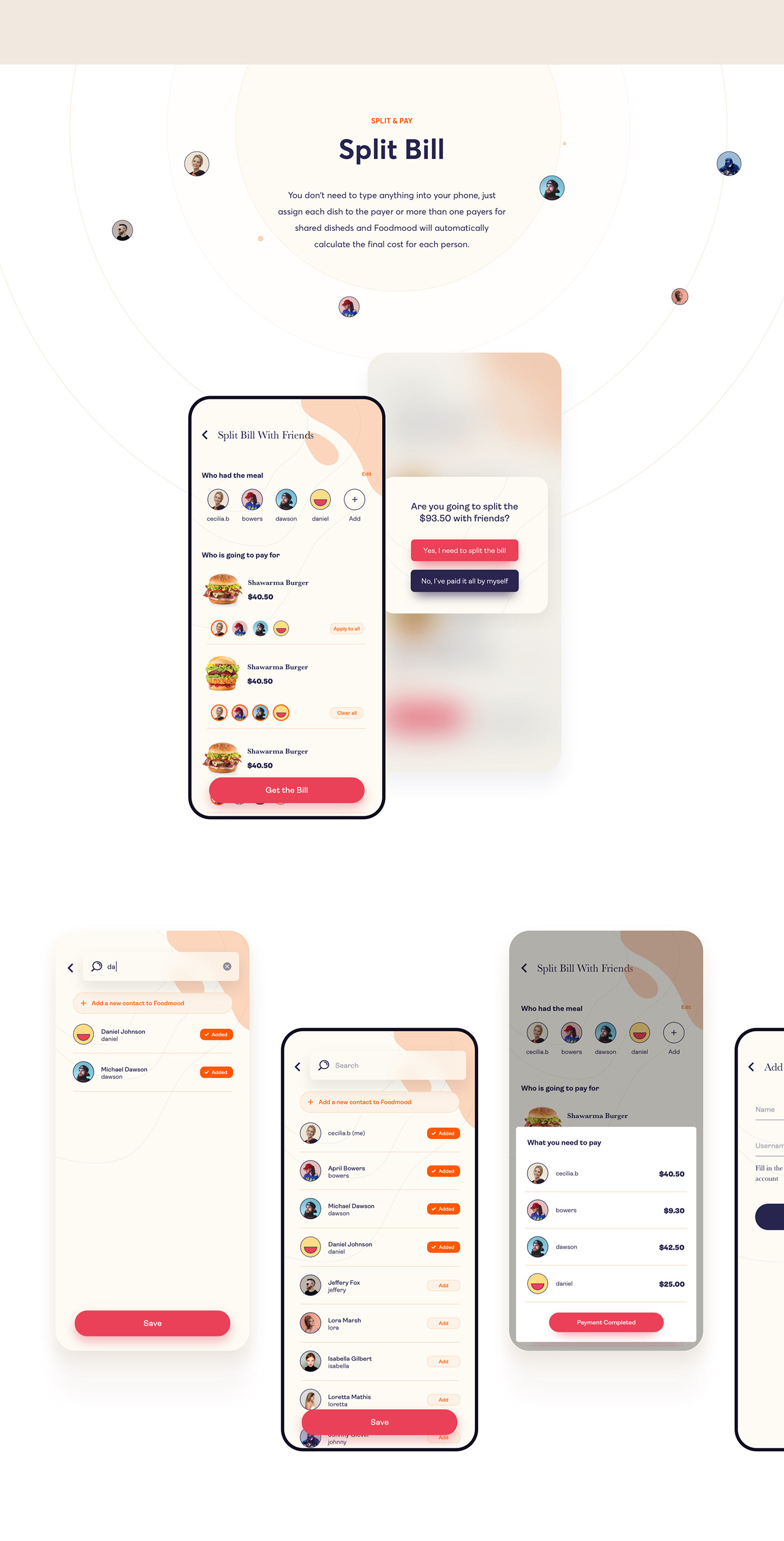 design Food  Mobile app restaurant UI ui design UI/UX user experience ux UX design