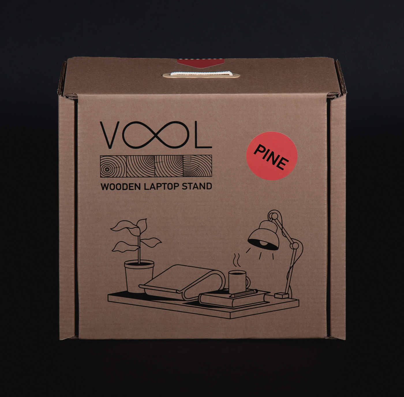 vool Wooden laptop stand