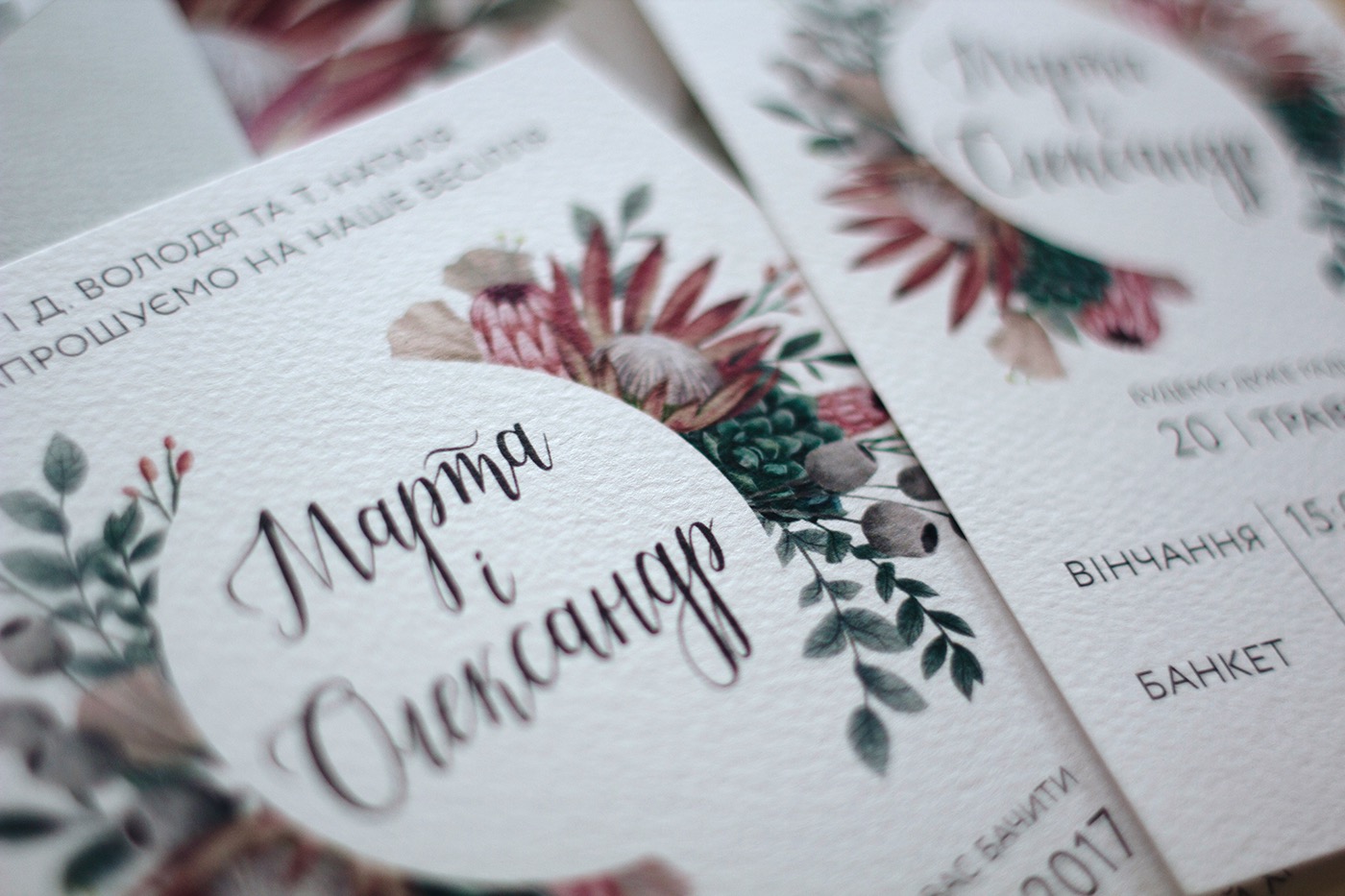 wedding Invitation floral Flowers leaf graphic design  typography   lettering Event gray