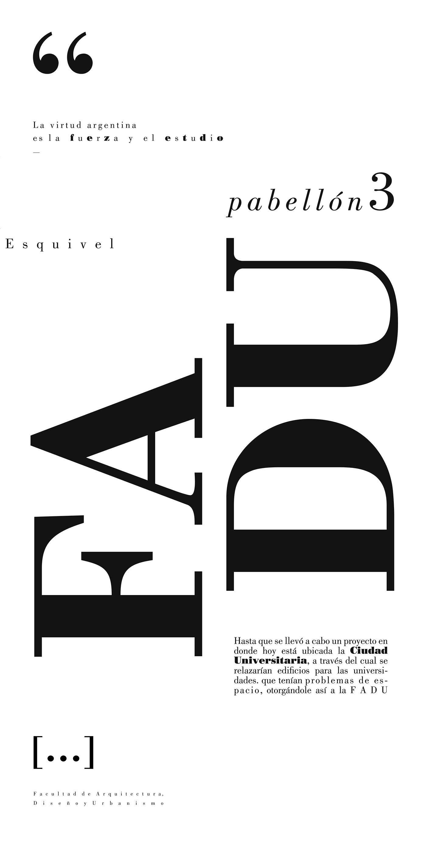 diseño gráfico estudiante de diseño fadu tipo 1 tipografia variables tipograficas venancio contreras