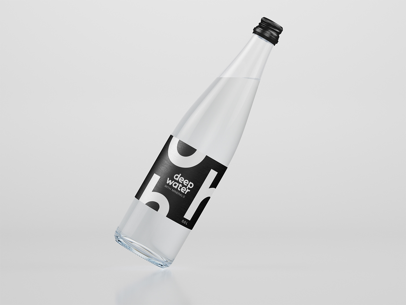 water bottle Water Bottle product design  label design Mockup Packaging brand identity Logotype h2o