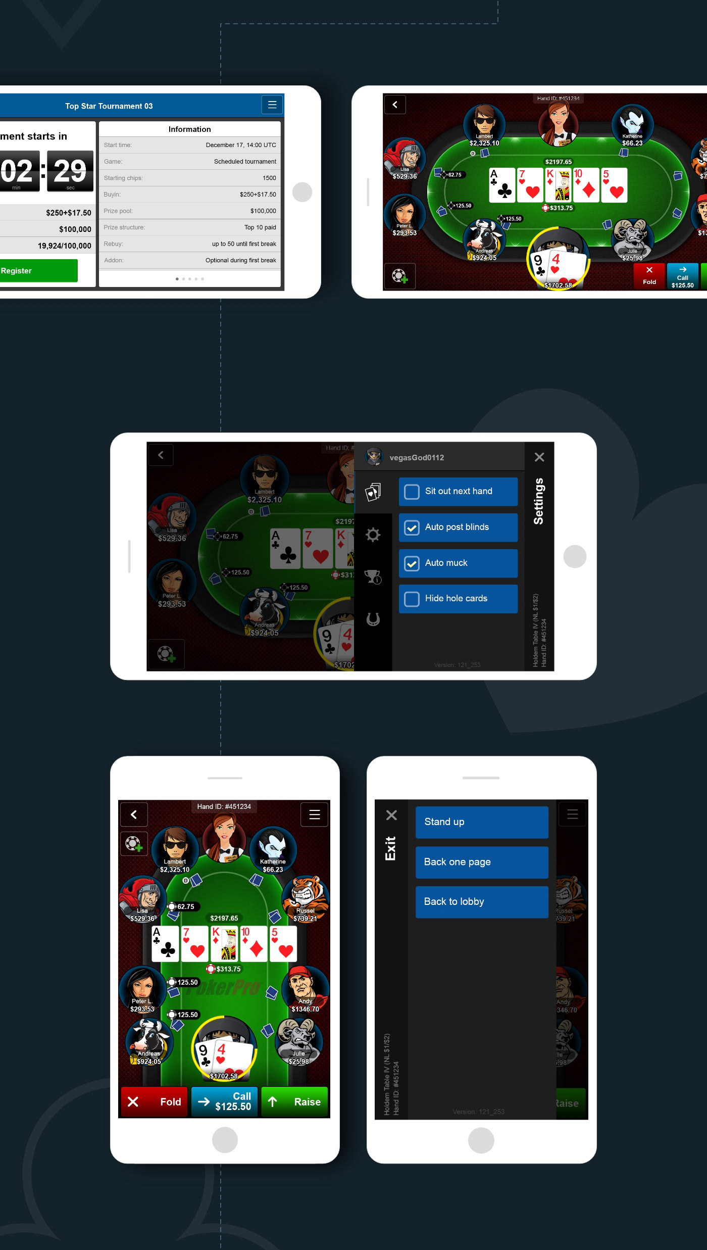 app casino game design  graphic design  html5 ILLUSTRATION  mobile Poker UI ux