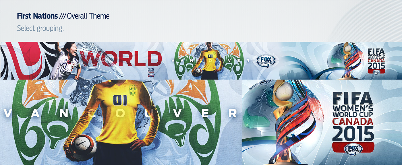 graphic design  motion design Fox Sports sports graphics drive studio Broadcast Design women's world cup graphic design set