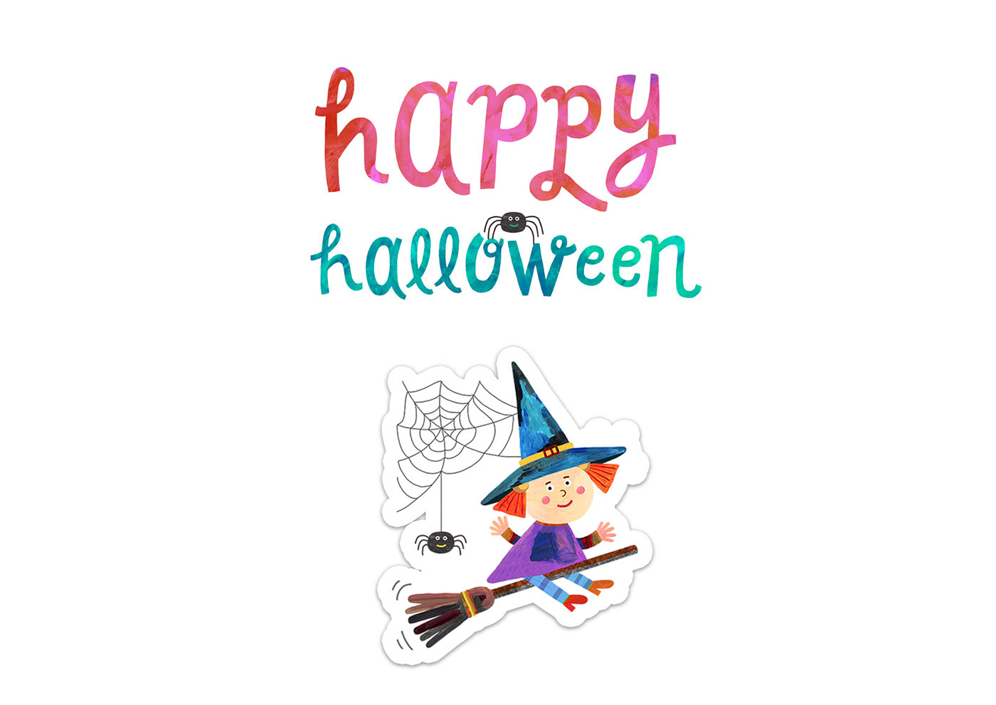 ILLUSTRATION  characters kidsillustration Halloween stickers graphicdesign KidsBooks ChildrenIllustration painting   kidsart