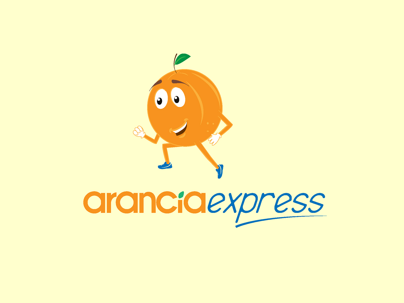Logo Design arancia 3D express