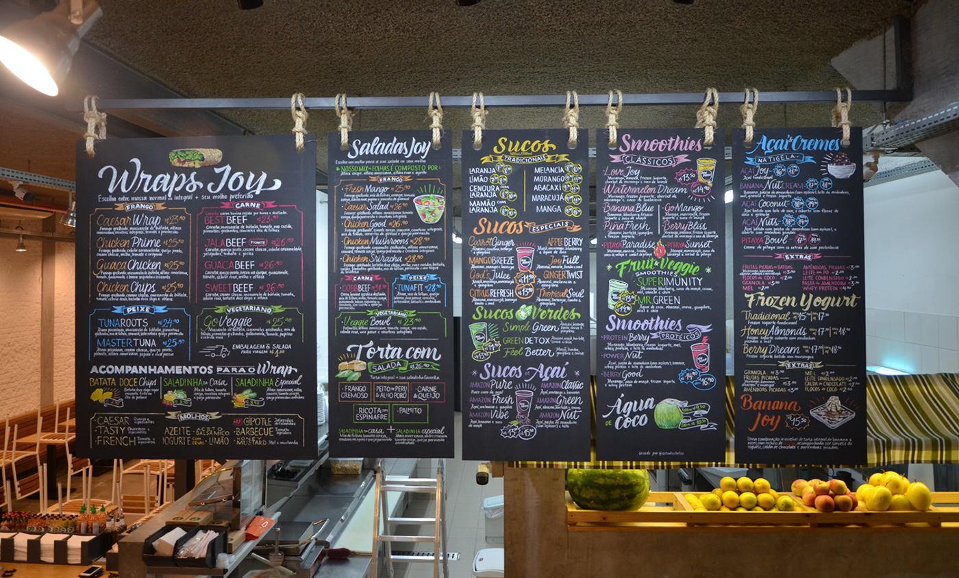 Calligraphy   Chalkboard ILLUSTRATION  lettering chalk art pintura Food  restaurant