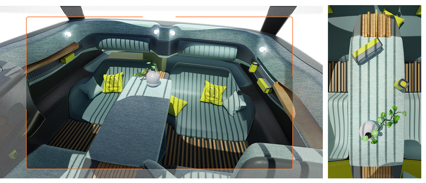 Automotive design Autonomous design futuristic industrial design  lounge mobility product design  Skoda
