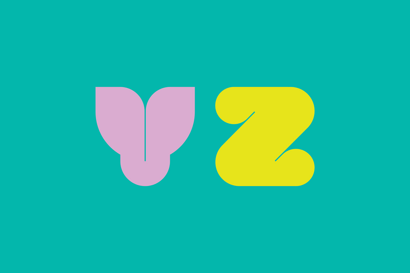 YZ in Tanga font designed by Deborah Ranzetta