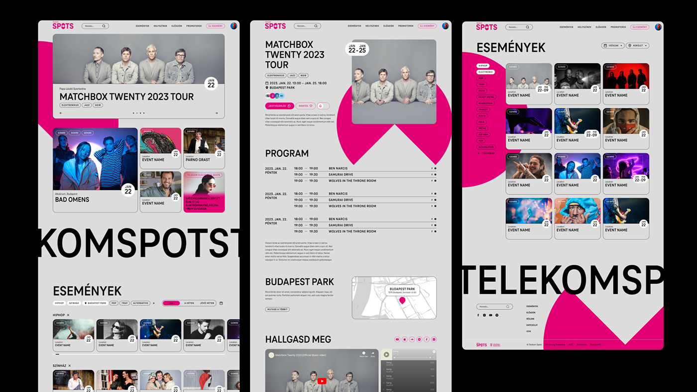 Advertising  brand identity campaign Events Telekom telekomspots UI/UX visual identity Web Design  Website