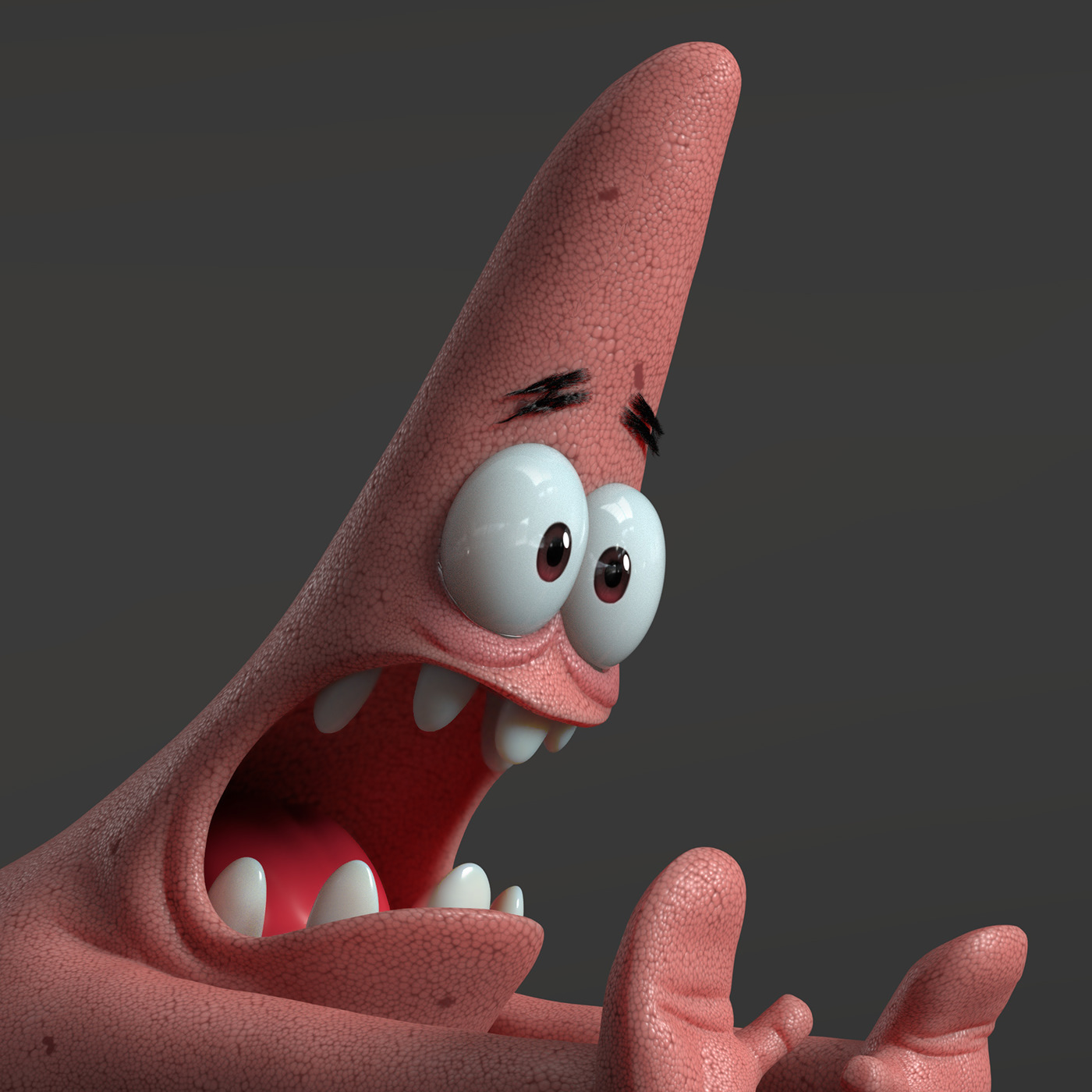 digital 3d characters spongebobsquarepant patrickstar fanart characterart Sculpt starfish
