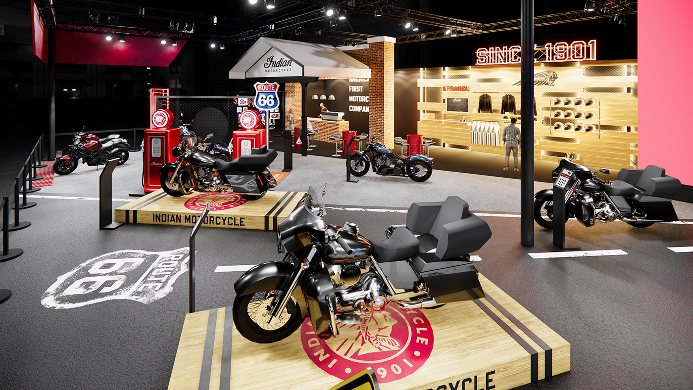 booth Indian Motorcycle