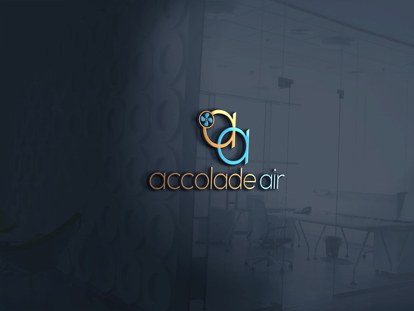 accolade air logo brand identity business