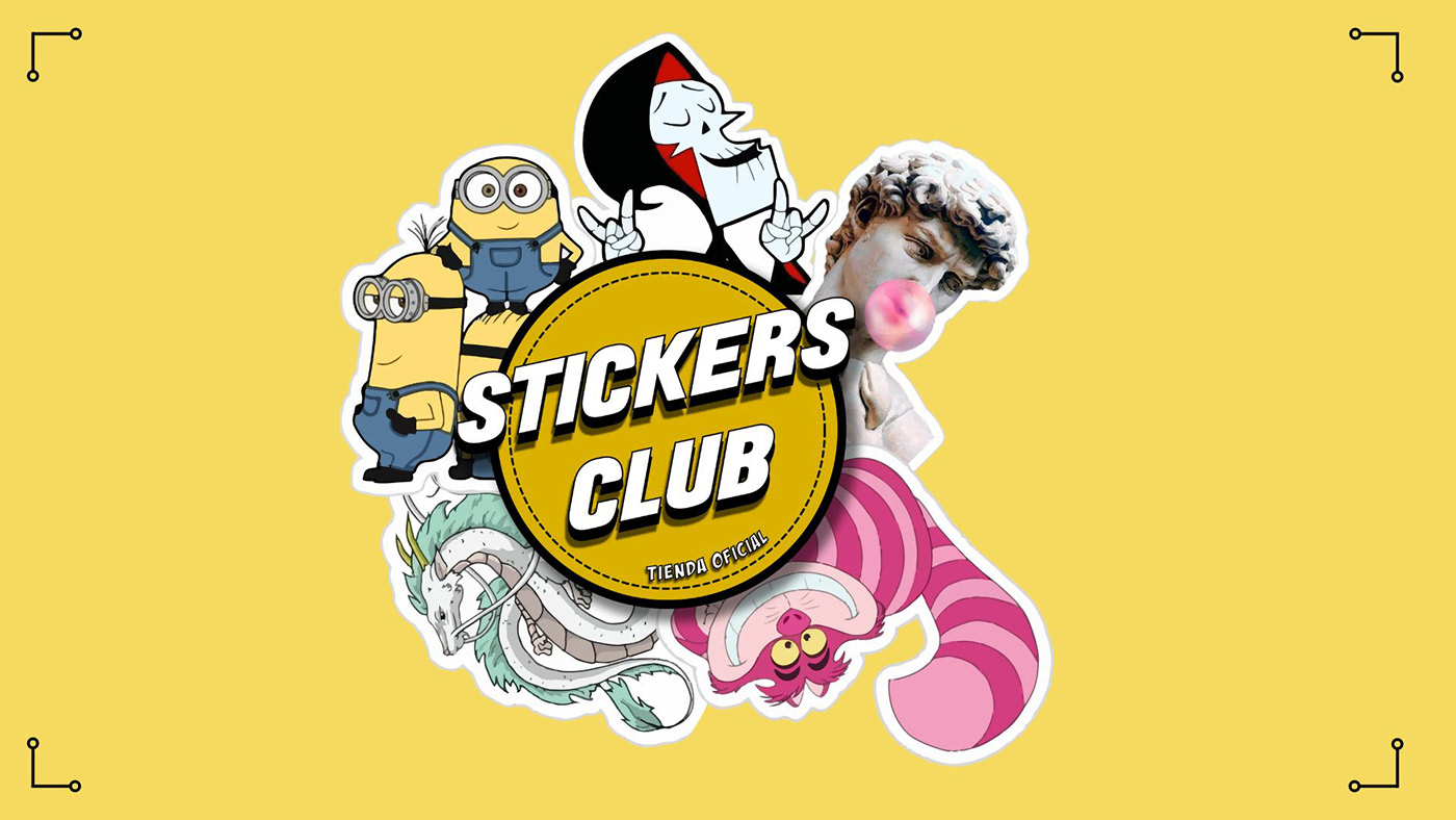 stickers club calcomanias pegatinas diseño