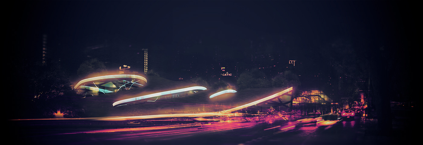 Adobe Portfolio speedpainting night concept sketches