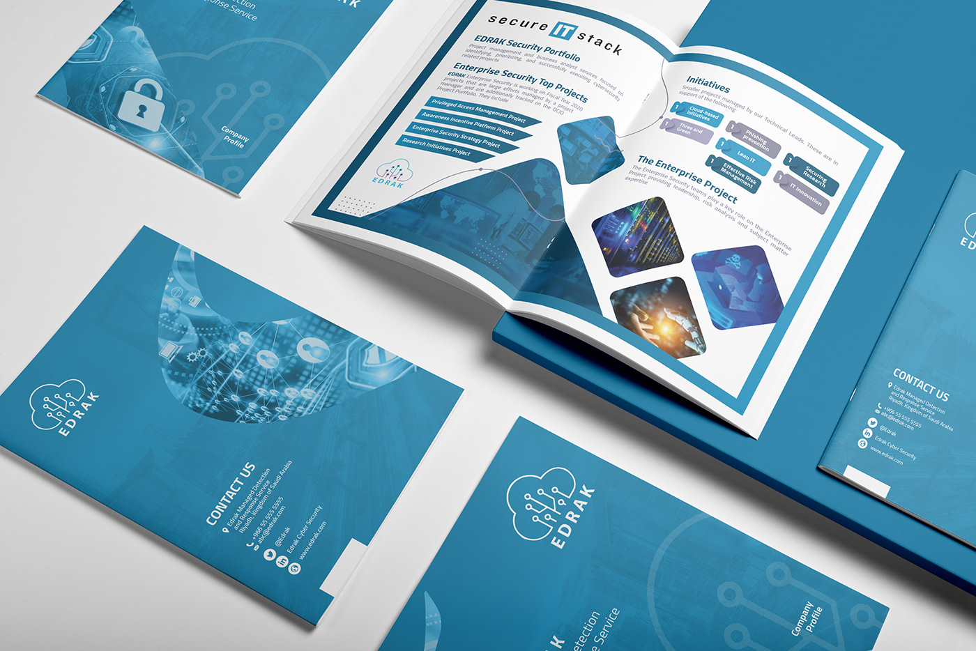 brochure communications Cyber Security portfolio profile projects