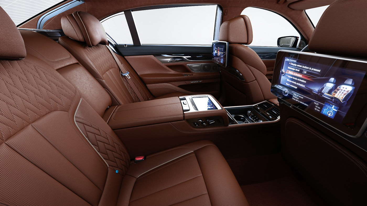 automotive   BMW G12 7series interior colors CGI vray rendering studio