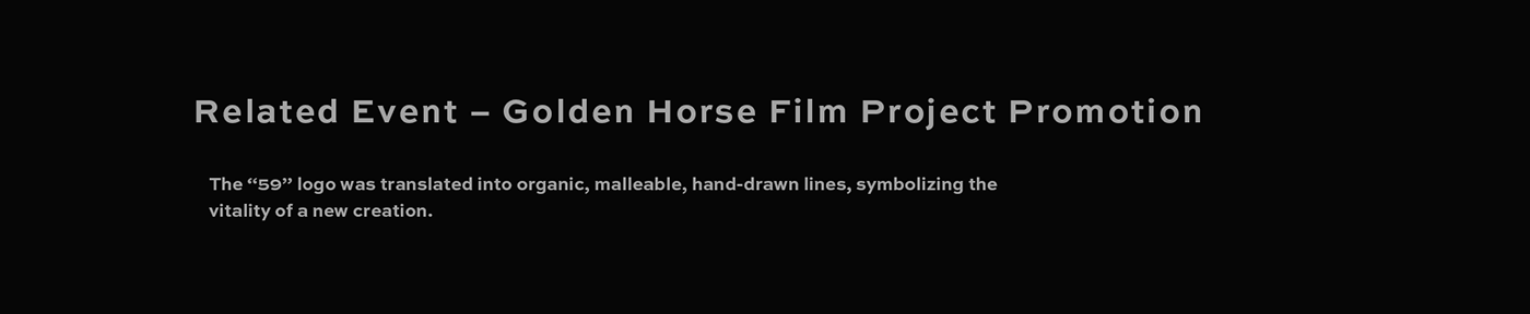 Golden Horse Logo Design motionposter typography  