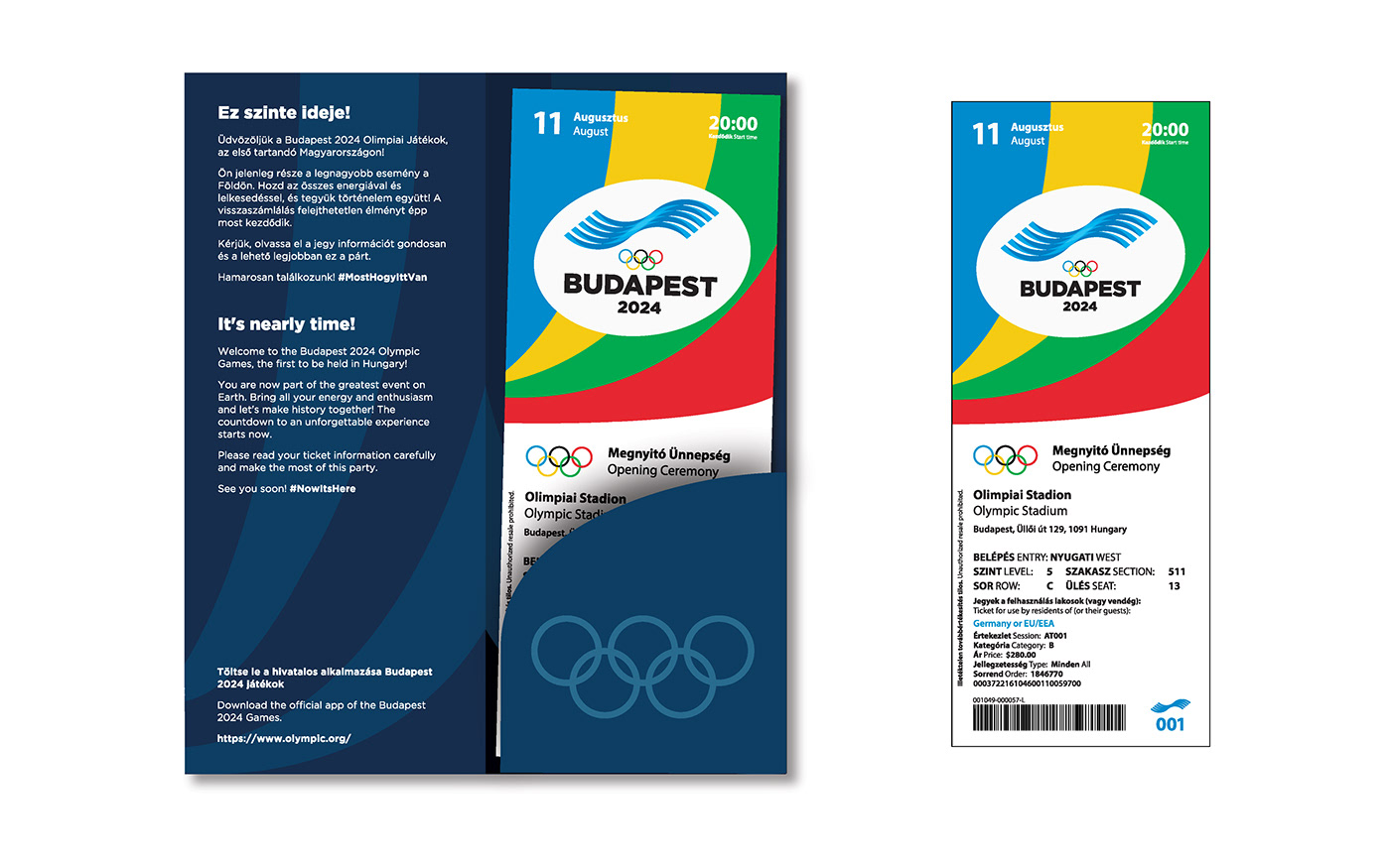 Olympics graphic design  identity budapest 2024 Olympics  logo branding  Packaging information design