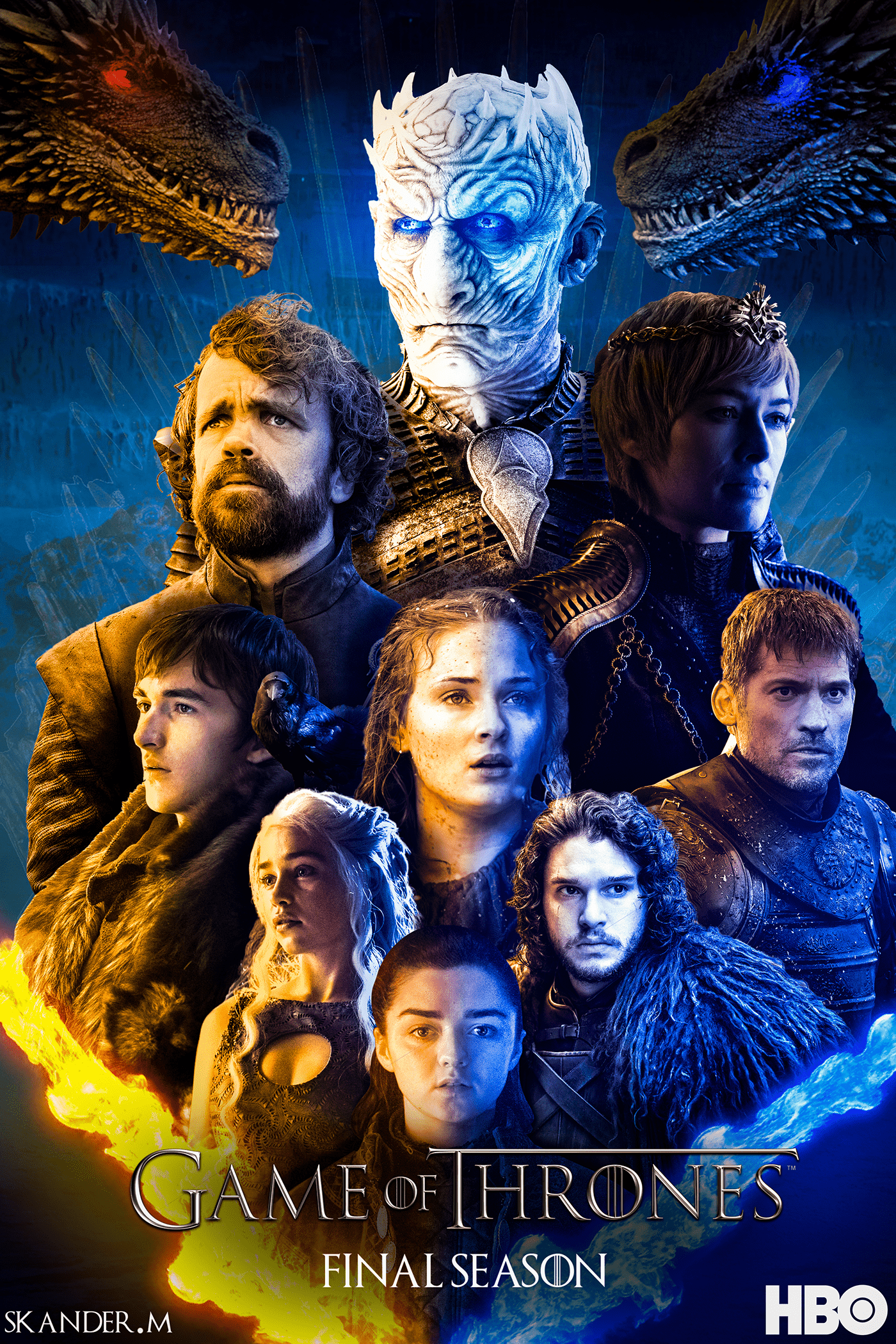 Game of Thrones Poster Design movie poster photoshop high quality professional artwork