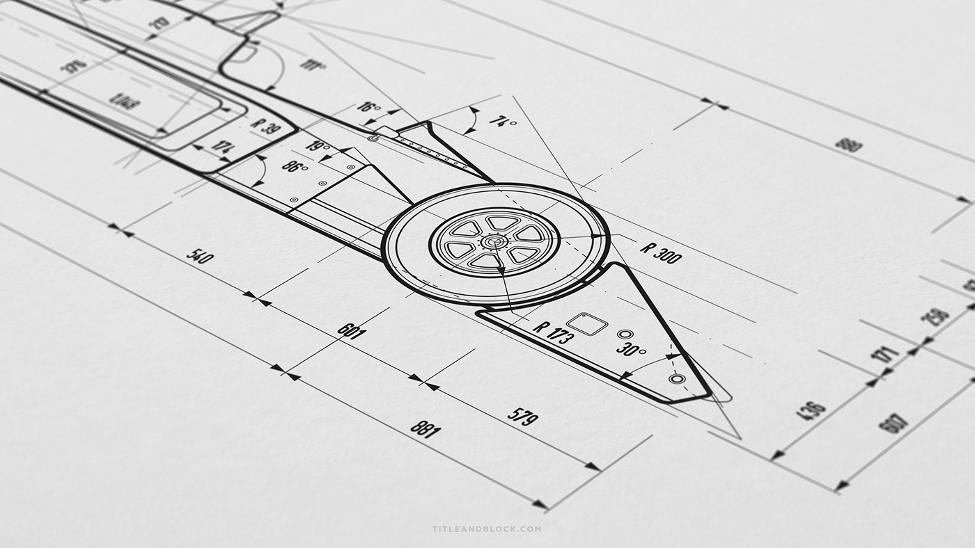 technical drawing Blueprint art print