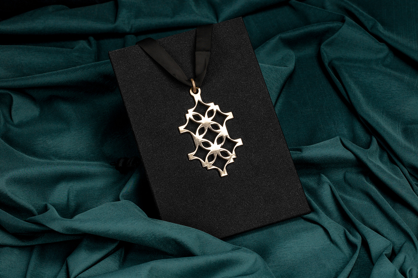 award design editorial design  premium pattern print material Medal metal