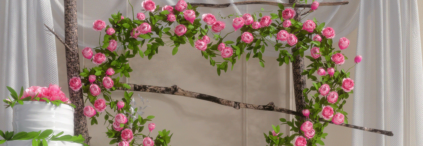 3D 3dart bloom CGI Flowers ILLUSTRATION  Roses art Render visualization