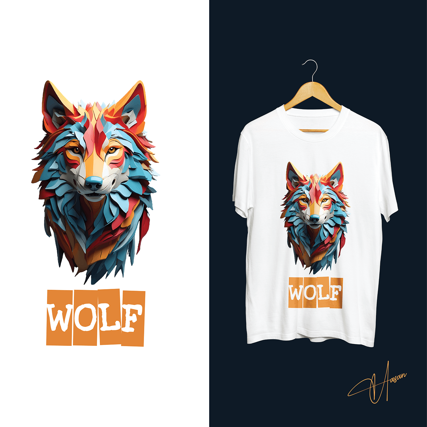 wolf t-shirt T-Shirt Design vector ILLUSTRATION  adobe illustrator design Graphic Designer t-shirt illustration custom t-shirt design