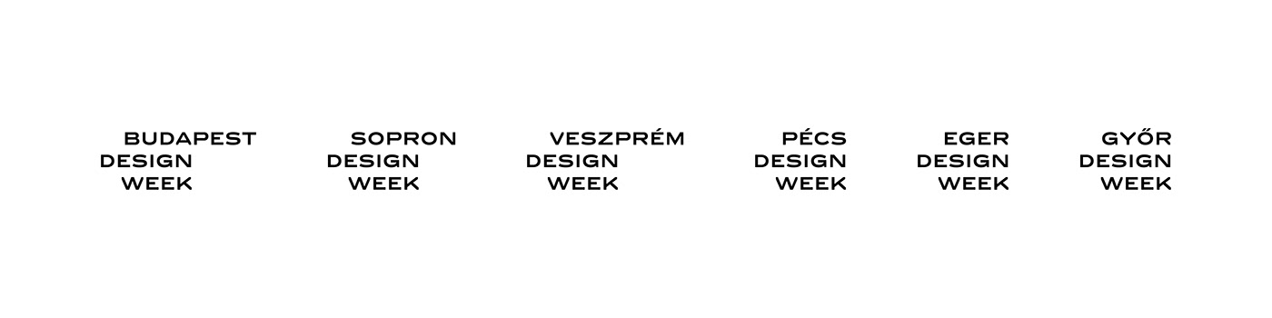 budapest design week design week designhét brand identity branding  festival design festival identity Logo Design visual identity custom typeface