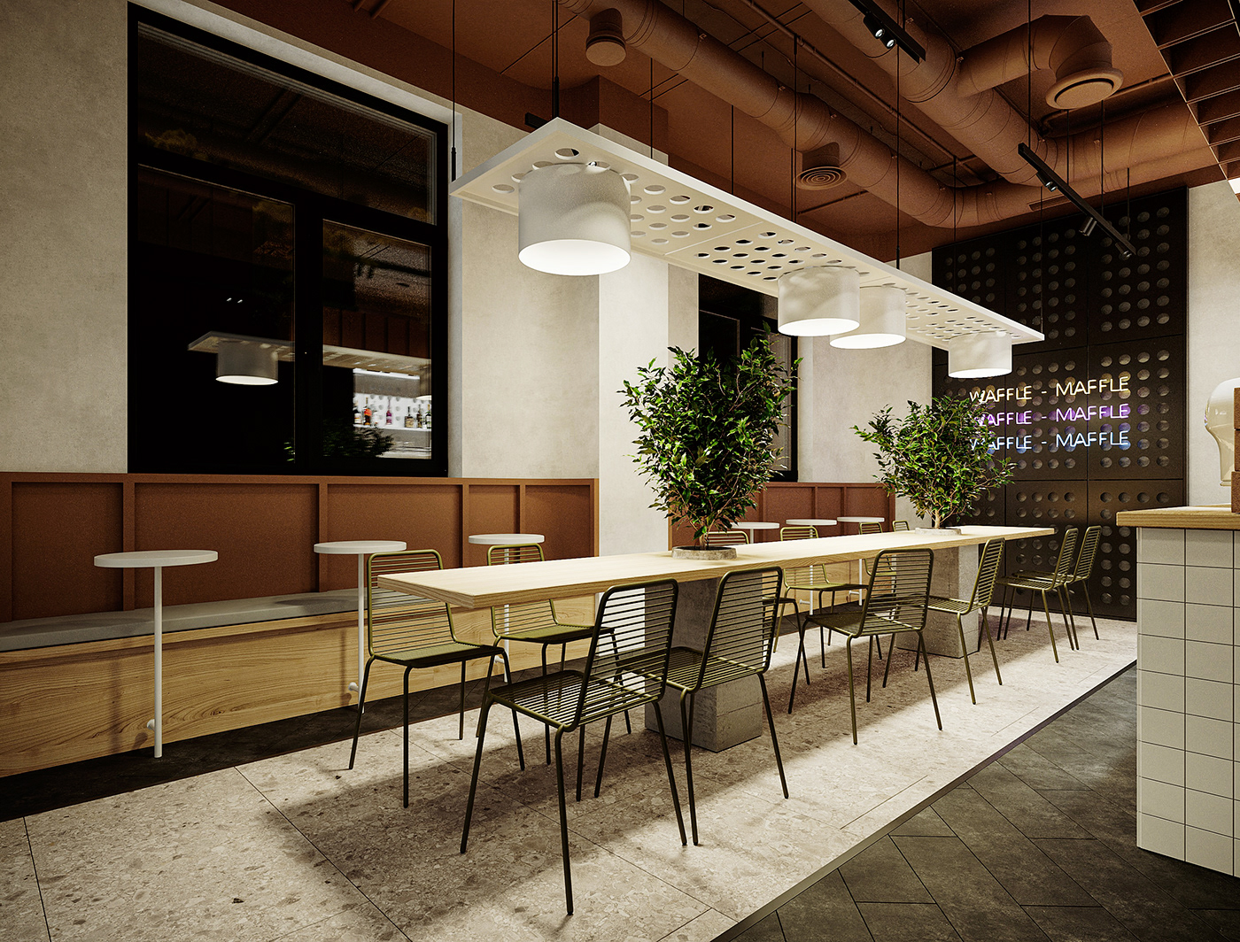design interior cafe cafeteria cafeteria design coffee shop restaurant wood architecture archviz interior design 