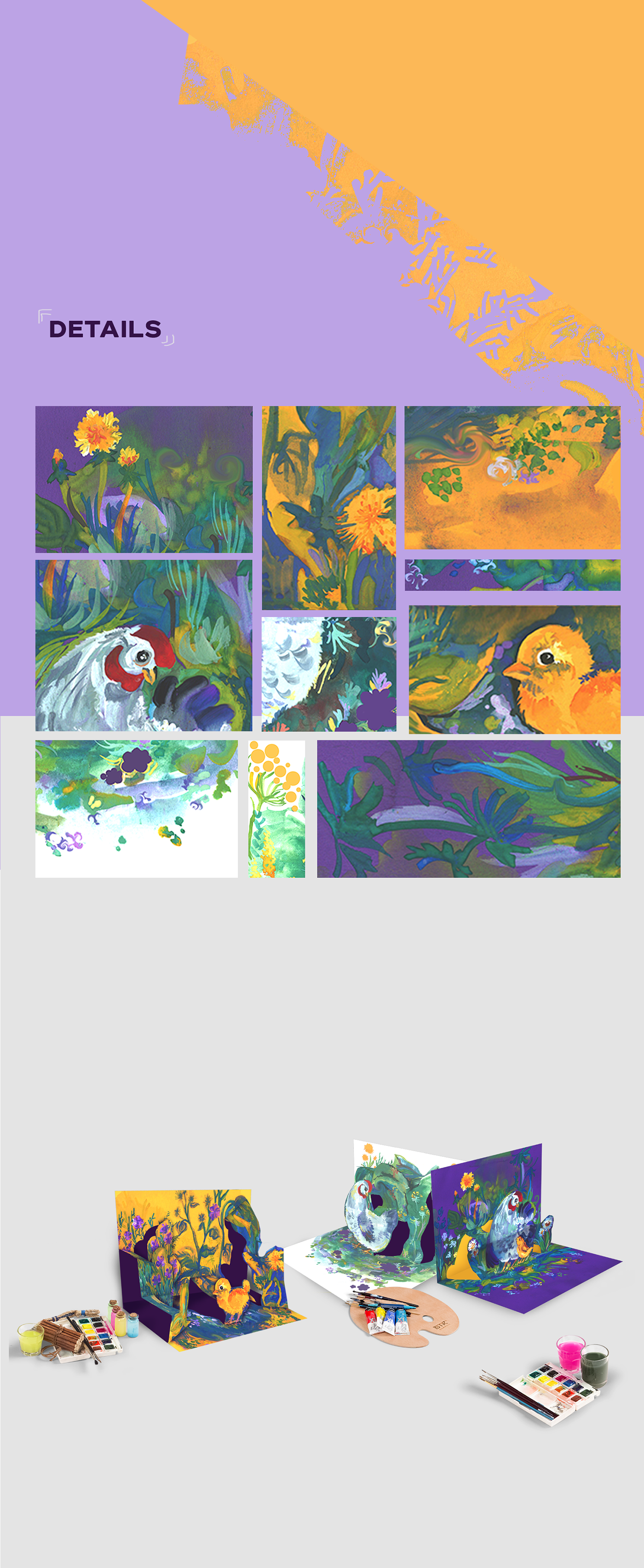graphic arts painting   Drawing  books design children Chick book