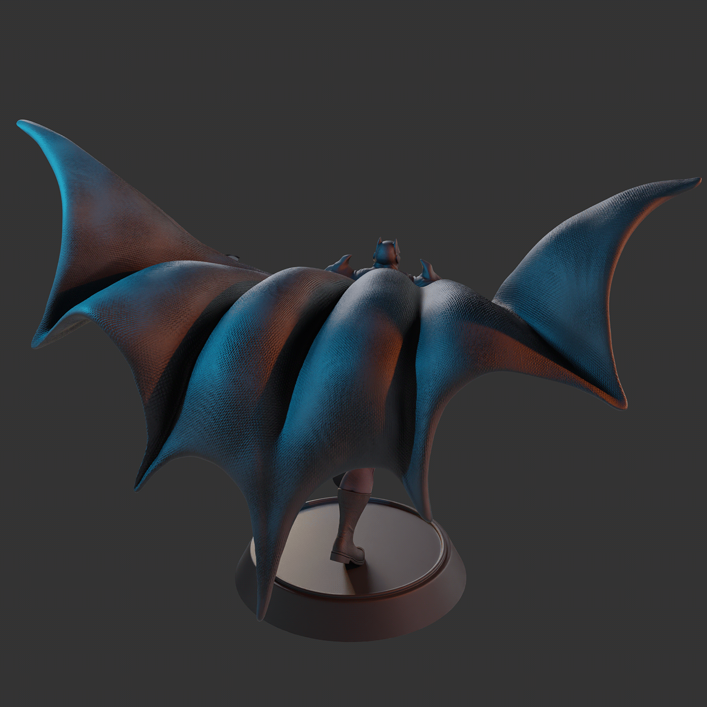 batman The Batman The Flashpoint Paradox digitalart characterdesign cartoon blender 3d modeling 3D Render