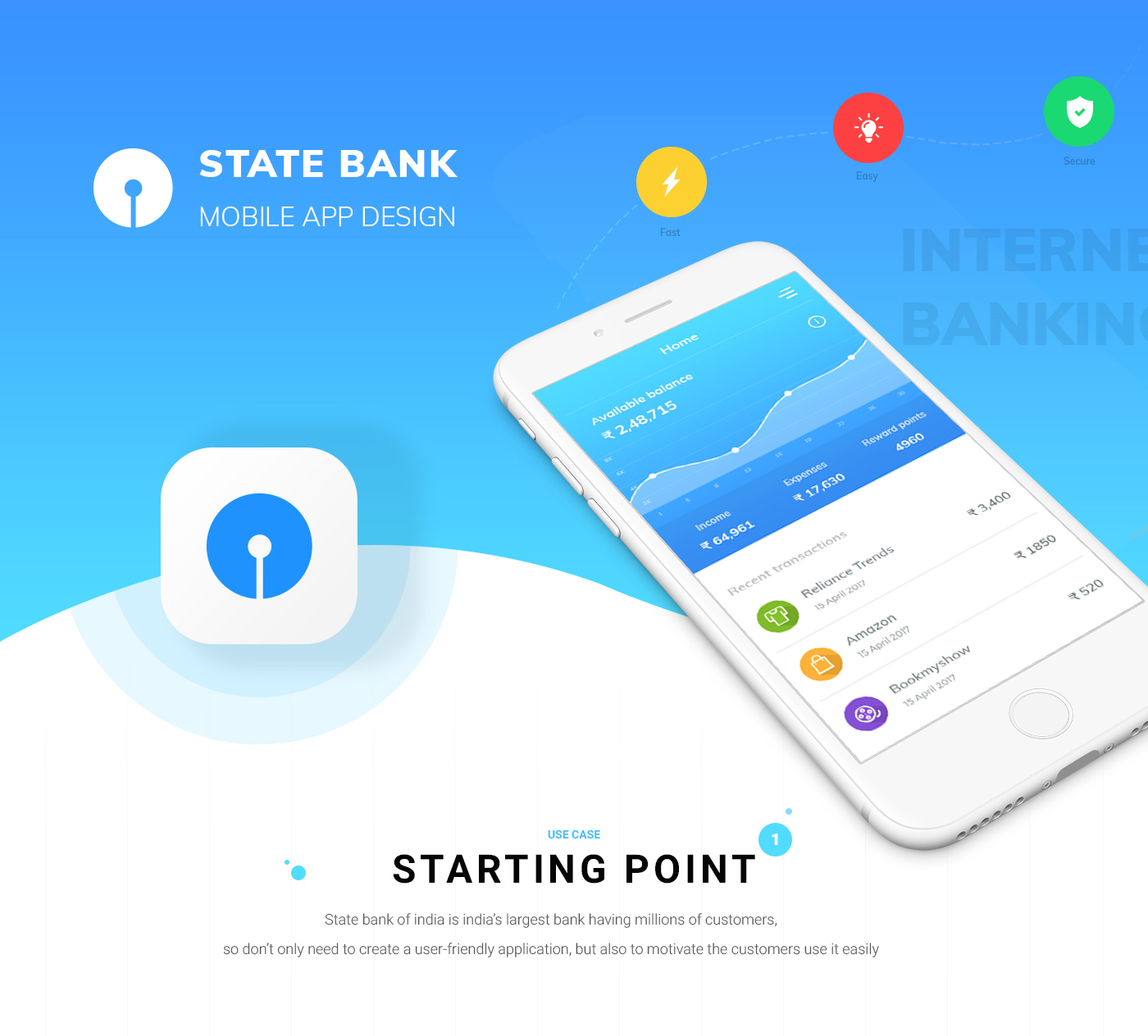 SBI state banking banking UI/UX easy Mobile app interaction ui design Banking App Design