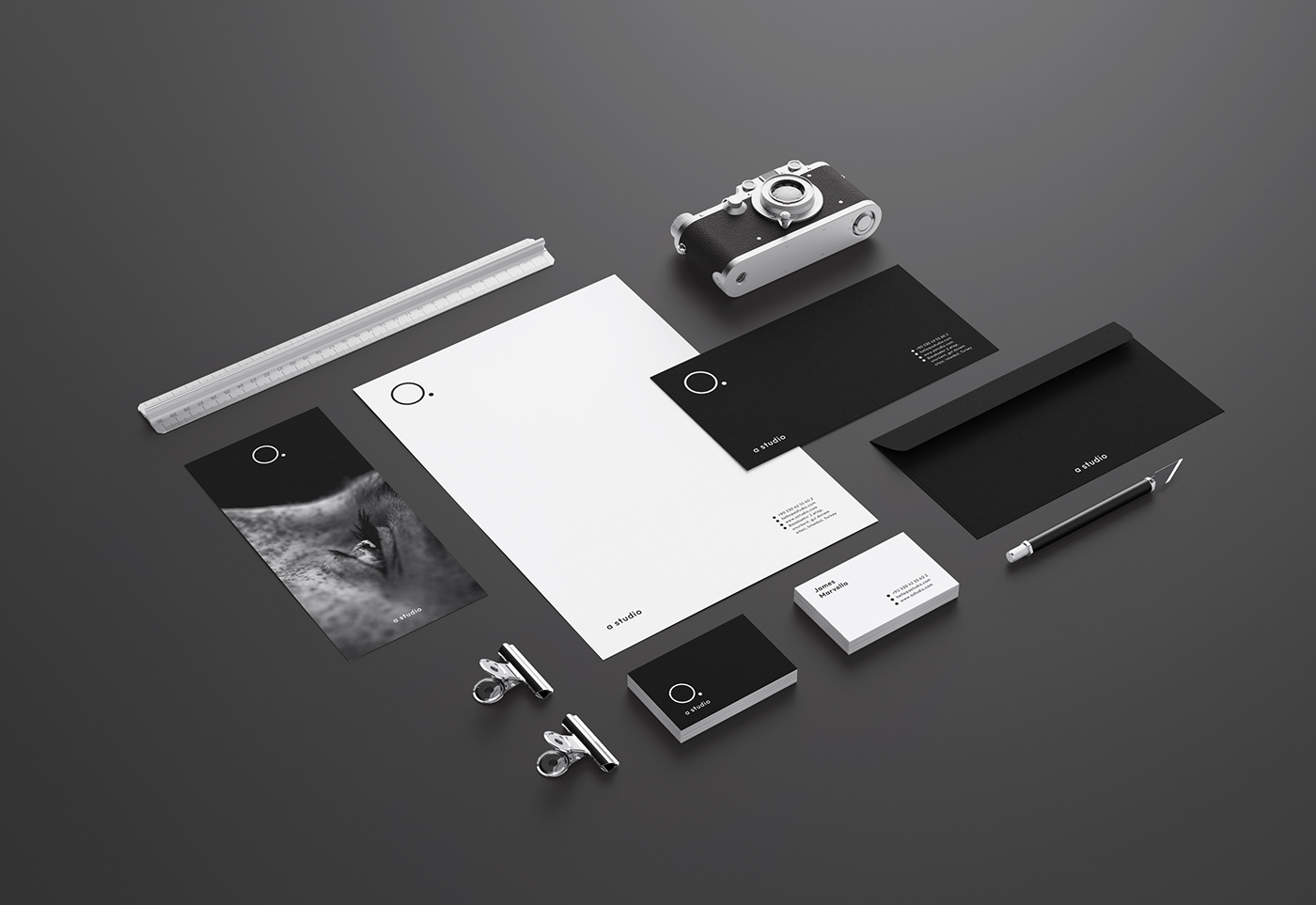 stationary for a studio, a photography studio based in Lyon France