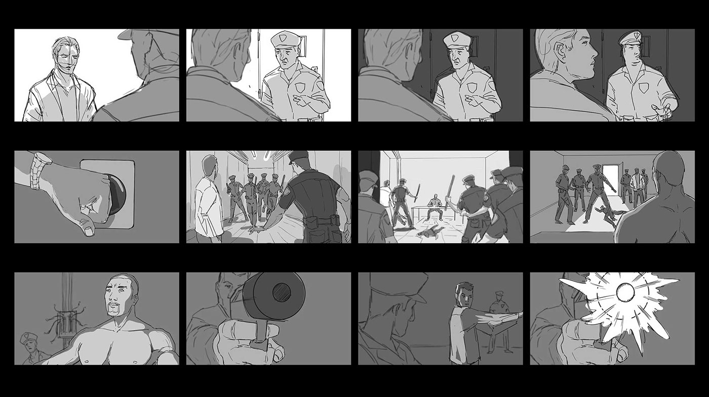 Adobe Portfolio storyboard animatic