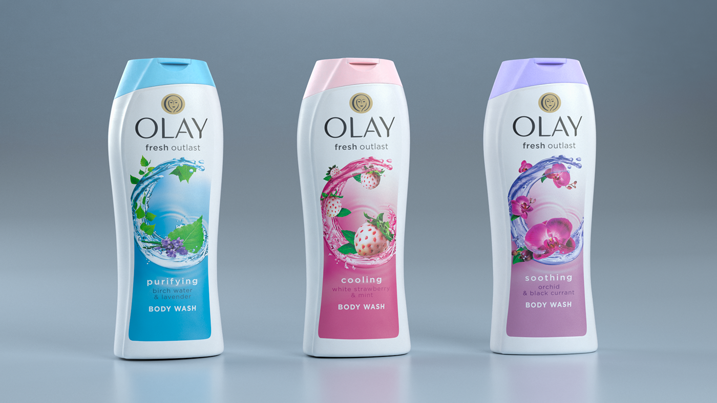 Olay 3D campaign Advertising  motion graphic Shampoo commercial commercial agency work