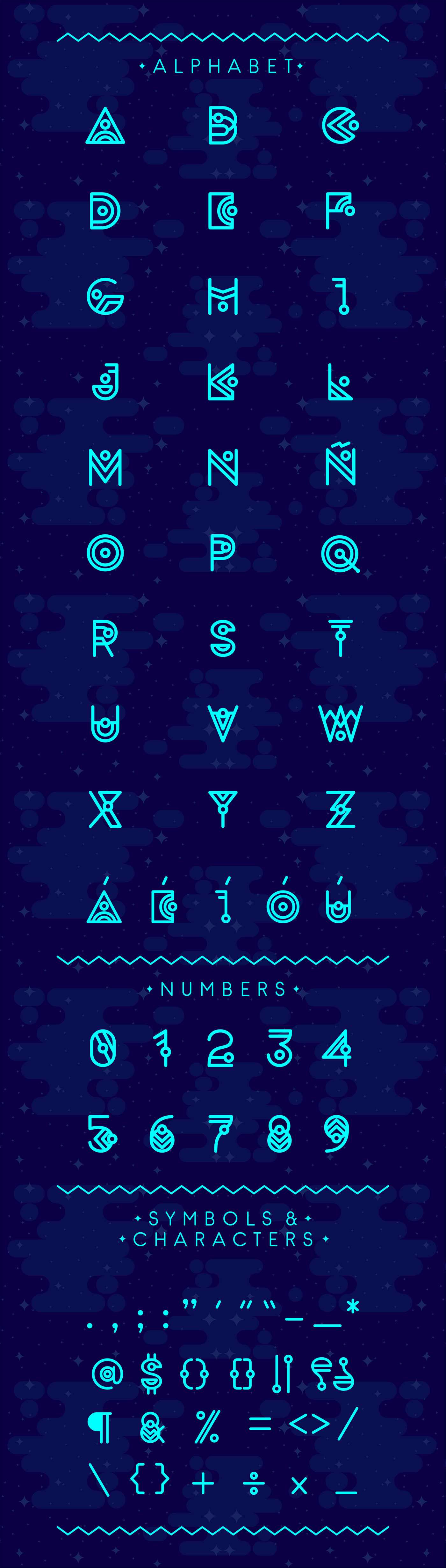 Typeface zilapalien fonts aliens extraterrestre escritura diseño gráfico ilustracion personajes ZILAP